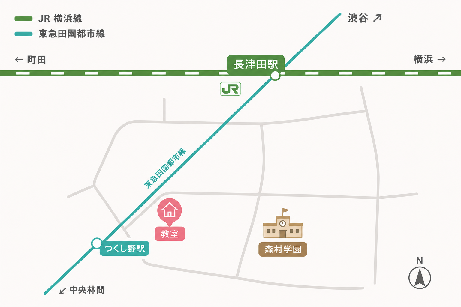 佐野ピアノ教室 周辺地図